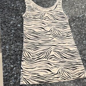 Zebra Print Tank Top